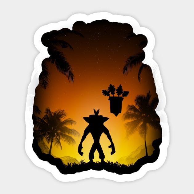 Protector of the Island Sticker by ddjvigo